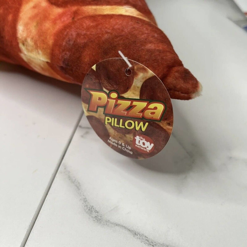 12.75" PIZZA SLICE PILLOW PLUSH TOY STUFFED NEW Fun Room Decor Gifts Prizes - Picture 4 of 5